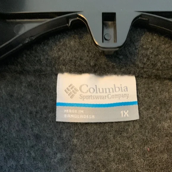 New With Tags - Women's Columbia Benton Charcoal Fleece Vest Plus Size 1x - Picture 2 of 4